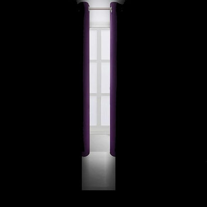 Purple Blackout Curtains/42 x 63 Inch/Set of Two Panels Grommet Bedroom Curtains - Image 3