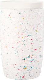 Simple Modern Travel Coffee Mug Tumbler with 360° Lid | Ceramic-Lined Insulated Stainless Steel Cold Brew Iced Coffee Cup | Gifts for Women Men Her Him | Voyager Signature | 12oz | Cream Terrazzo