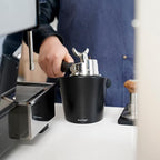 watchget Coffee Knock Box - 4.8 Inch Shock-Absorbent Barista Style Espresso Dump Bin with Removable Knock Bar and Non-Slip Base, Durable Coffee Bin for Home and Cafe