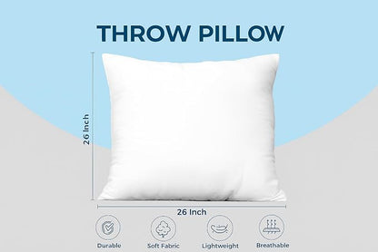 Utopia Bedding Throw Pillows, Decorative 26x26 Pillow Inserts - Image 4