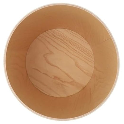 2.3 Gallons Wood Trash Can Wastebasket - Image 3