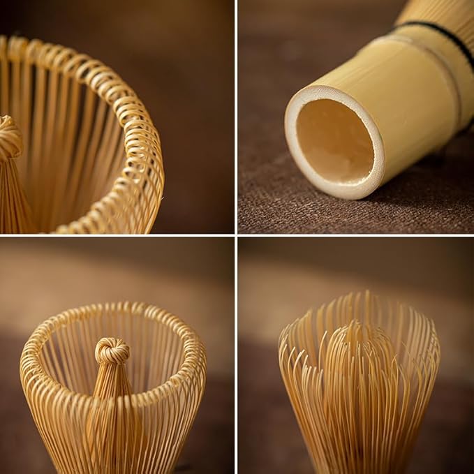 Matcha Whisk，Bamboo Whisk For Matcha Tea ，Bamboo Matcha Whisk 100 Prong，Matcha Bamboo Whisk 100% Natural Handcrafted