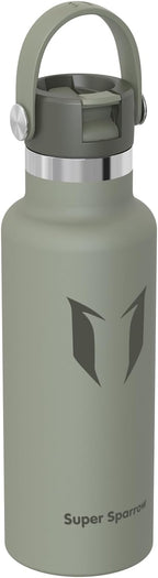 Super Sparrow Insulated Water Bottle - 17 Oz / 25 Oz / 32 Oz - Standard Mouth FlipFlow Flask - BPA Free, Leak Proof Drink Bottle- Ergonomic Straw Water Bottles for Work, Gym, Travel, Sports