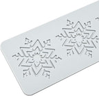 mostsom Silicone Mold 3D Hollow Out Lace Mold 3D Cake Christmas Snowflakes Silicone Mould Fondant Chocolate Stencil Border Bakeware Cake Decorating (M_ Snowflower)