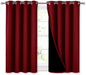 NICETOWN Kitchen Full Blackout Curtain Panels, Super Thick and Soft Insulated by NICETOWN