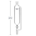 Labasics 500 ml Pressure Equalizing Addition Funnel, Borosilicate Glass Dropping Funnel 24/40 Joint with PTFE Stopcock for Laboratory
