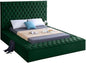 Meridian Furniture Bliss Collection Modern | Contemporary Velvet Upholstered Bed by MeridianFurniture
