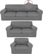 HunnmingRe Sofa Covers for 3 Cushion Couch Stretch Sofa and Loveseat Covers Set by HunnmingRe