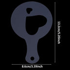 16Pcs Plastic Coffee Stencils Various Patterns Art DIY Mold Tools for Cappuccino Chocolate Latte Barista Template