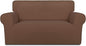 PureFit Stretch Loveseat Covers Fleece Couch Covers by PureFit