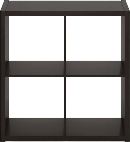 Furinno CUBICLE Book Shelf, 4-Cube Bookshelf, Extra Thick Frame Reversible - Image 9