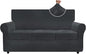 ZNSAYOTX Luxury Velvet Couch Cover 4 Piece Stretch Sofa Covers by ZNSAYOTX
