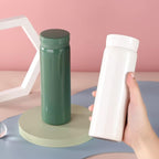 Mini Thermos Cute Water Bottle - 7 oz Tiny Insulated Vacuum 18/10 Stainless Steel Small Flask - Leak Proof & Spill Proof & Keeps Cold and Hot for Drink, Coffee, Tea - Green