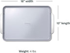 Caraway Non-Stick Ceramic Baking Sheet - Naturally Slick Ceramic Coating - Non-Toxic, PTFE & PFOA Free - Perfect for Baking, Roasting, and More - Large (18" x 13") - Black