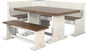 Pemberly Row Dining Set Wood, Rectangular in Off White by PEMBERLYROW