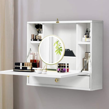 WATERJOY Small Wall Foldable Hideaway Storage Cabinets - Image 9