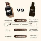 Jot Coffee Concentrate (Dark) High Caffeine Cold Brew Coffee Concentrate Liquid for Iced Coffees, Instant Espresso, Hot or Cold Instant Coffees - Makes 14 Cups, 150mg Caffeine/Tbsp, Sugar Free