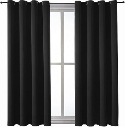 ChrisDowa Blackout Curtains for Bedroom and Living Room 45 Inches Long | 2 - Image 7