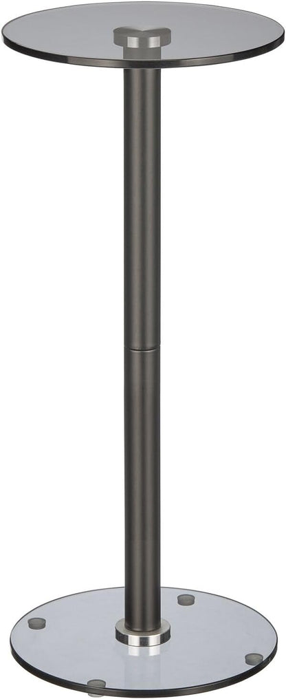 mDesign Glass Top Side/End Drink Table - Image 6