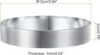 HARFINGTON Round Cake Ring 3.94 x 1 Inch Seamless Stainless Steel Pastry Mousse Dessert Ring Mirror Coating for Baking Cooking English Muffins Crumpet Making Tool