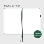 &And Per Se Blank Journal Notebook, 160 Pages, 5.7 x 8 inches College Ruled Thick Paper Notebook Journals for Writing, Hardcover Notebook(1 Pack, green)