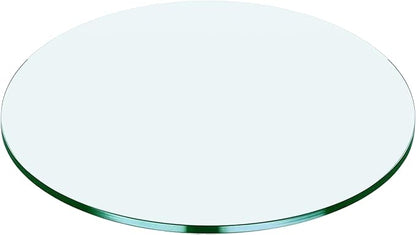 54" Round Tempered Glass Table Top by Unknown