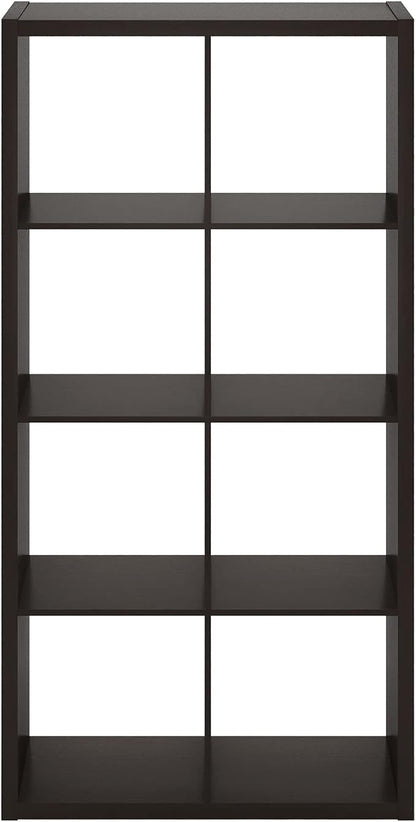 Furinno CUBICLE Book Shelf, 8-Cube Bookshelf, Extra Thick Frame Horizontally & - Image 12