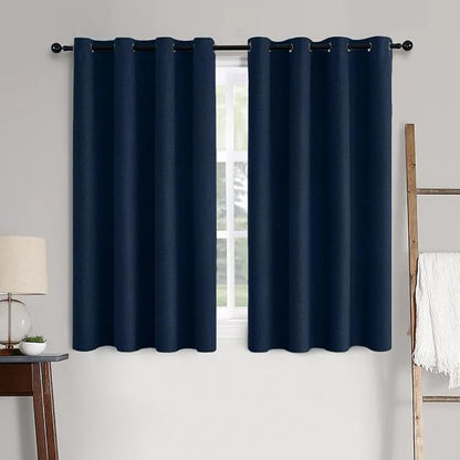MIULEE 100% Blackout Linen Curtains by MIULEE
