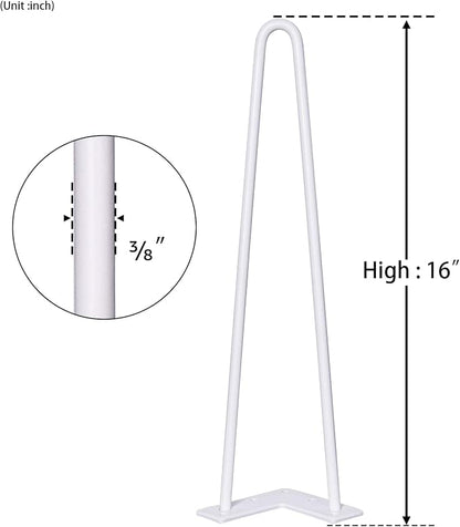 SMARTSTANDARD 16 Inch Heavy Duty Hairpin Furniture Legs, Metal Home DIY Projects - Image 8