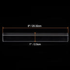 HARFINGTON Acrylic Clay Roller 8 Inch x 1 Inch Solid Non-Stick Plastic Round Tube Roller Polymer Clay Rod Fondant Rolling Pin for Shaping, Sculpting, Modeling DIY Crafts, Transparent