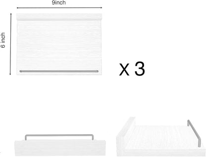 RYOFOBETTO Small Floating Shelf, 6X9 Inches Farmhouse Wall Shelves - Image 3