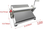Manual Fondant Dough Sheeter, 16 inch Pastry Dough Roller, Croissant Baking Presser