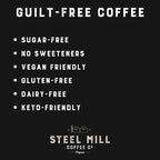 Steel Mill Coffee Co. Highlander Grogg Flavored Coffee - Ground Coffee, Regular, Medium Roast, 100% Arabica Beans, Vegan, Gluten-Free, Sugar-Free, 12 oz Bag