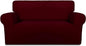 PureFit Stretch Loveseat Covers Fleece Couch Covers by PureFit