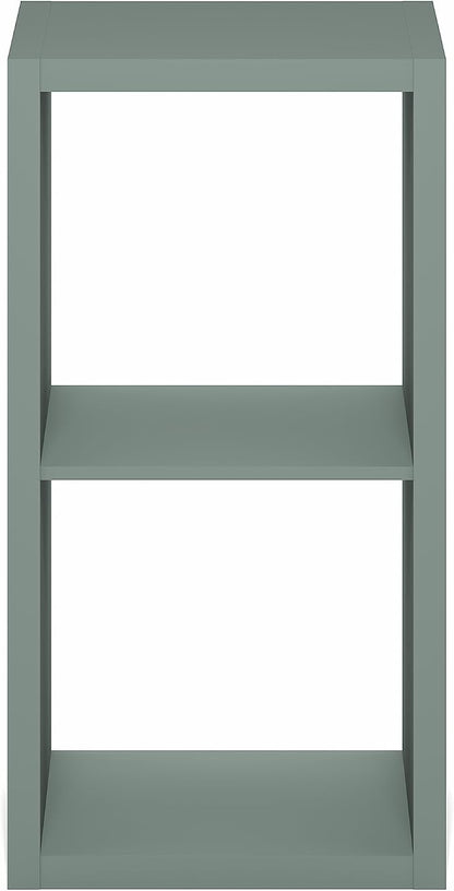 Furinno Cubicle Book Shelf, 2-Cube Bookshelf, Extra Thick Frame Horizontally & - Image 9