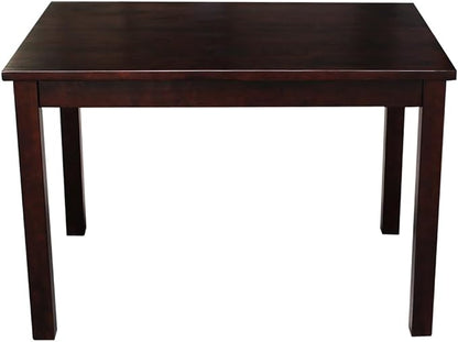 HomeStock Asian Aesthetics Table in Linen White, Made from Solid Parawood - Image 5