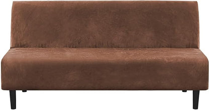 H.VERSAILTEX Real Velvet Futon Cover Armless Sofa Covers Sofa Bed Covers by HVERSAILTEX