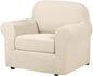 H.VERSAILTEX 2 Piece Couch Cover Stretch Stylish Chair Cover Furniture by HVERSAILTEX