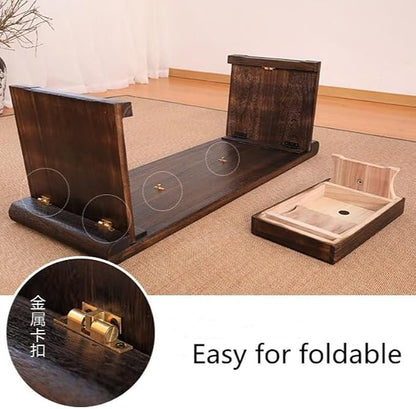 Tiny Side Table Wooden Floor Table - Image 6