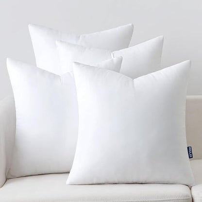 MIULEE 18x18 Pillow Inserts Set of 4, Throw Pillows by MIULEE