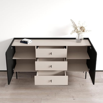 Meble Furniture Dalia 160cm x 45cm x 75cm Engineered Wood Sideboard — Cashmere - Image 5