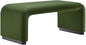 Modway EEI-6735-BLK-MOS Koda Performance Velvet Waterfall Ottoman by Modway