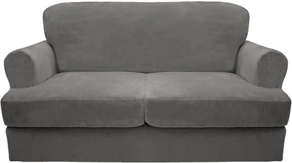 CUCRAF Cushion Sofa Cover 3 Piece Slipcovers, Soft Thick Velvet Couch Cover by CUCRAF