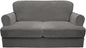 CUCRAF Cushion Sofa Cover 3 Piece Slipcovers, Soft Thick Velvet Couch Cover by CUCRAF