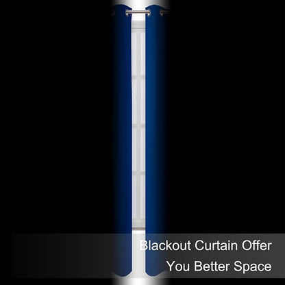 Royal Blue Thermal Blackout Curtains/42 x 84 Inch/Set of 2 Panels Room - Image 3