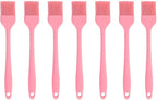 Silicone brush, Oil Brush for BBQ Kitchen Cooking Baking and Grilling（7 PCS,Pink)