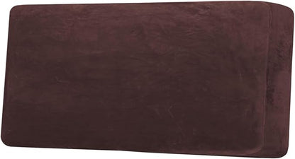 H.VERSAILTEX Velvet Stretch Individual Couch Cushion Cover Plush Cushion by HVERSAILTEX