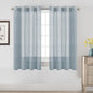 H.VERSAILTEX Natural Linen Semi Sheer Curtains Soft Semi Sheer Curtain Panels by HVERSAILTEX
