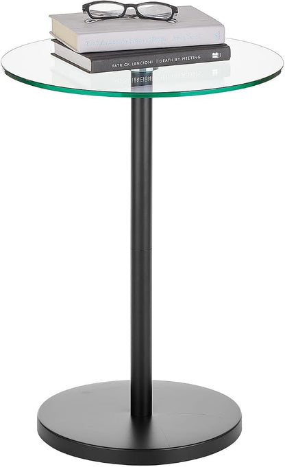 mDesign Glass Top Side/End Drink Table - Image 6