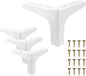 AODIOU Furniture Legs White Replacement Feet: Sofa Legs 4 Inch European Style by AODIOU